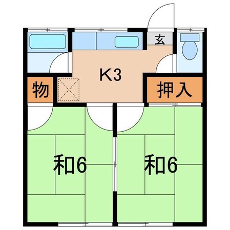 東ハイツの物件間取画像